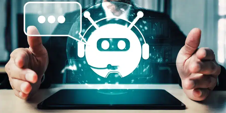 Chatbot con inteligencia artificial para agilizar respuestas en servicio al cliente empresarial CyC Services
